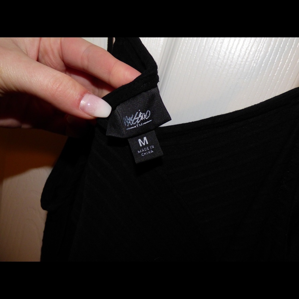 Black maxi dress.